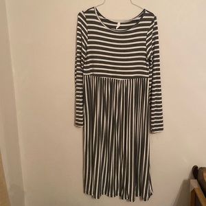 Pink blush midi dress